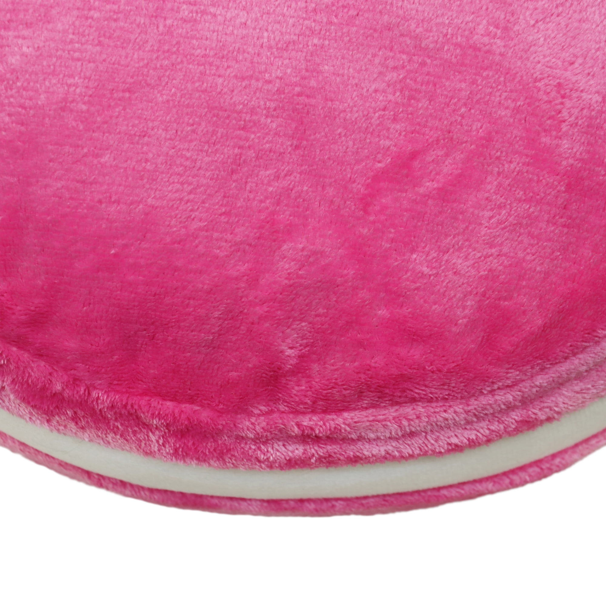 Mainstays Plush Macaron Shaped Throw Pillow, 12" Round, Pink