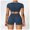 Blue, variant on Women Butt-Lifting Yoga Shorts Seamless 4-Way Stretch Gym Workout Biker Shorts for S-XL