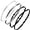 Black, Gray, White, variant on 4 Pieces Thick Non-Slip Elastic Sport Headbands Hair Headbands for Women and Men