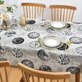 thumbnail image 5 of Vinyl Tablecloths for Rectangle Tables Reusable PVC Waterproof Plastic Table Cloth Oilcloth Long Tablecloth for Baby ShowerSpillproof Wipeable Table Cover 60 x 108 Beige Floral Bird, 5 of 6