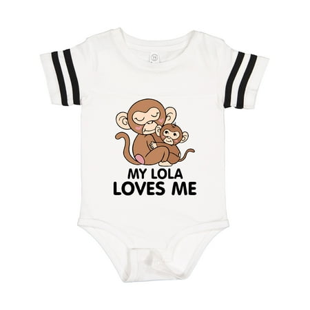 

Inktastic My Lola Loves Me Gift Baby Boy or Baby Girl Bodysuit