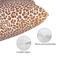 thumbnail image 3 of Fotbe Leopard Brown Funda de Almohada Decorativa Estilo Occidental, Lujo en Algodón, Fundas para Almohadas King, Cojín Estampado para Decoración del Hogar-20"x30", 3 of 6