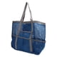 thumbnail image 4 of Bolso de playa de hombro Bolso plegable de nailon Bolso de hombro de playa Bolso de mano de playa de malla multifuncional para viajar Camping Azul Gris YUNYI BRAND  Deportes, 4 of 8