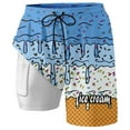 thumbnail image 5 of Kcolen Mens Swim Trunks 9 Inch,Men's 2 in 1 Swim Trunks Quick Dry Beach Board Shorts Swimwear With Pockets, Bathing Suit for Casual Vacation, 5 of 5