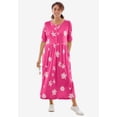 thumbnail image 2 of Woman Within Plus Size Stamped Empire Waist Dress, 2 of 2