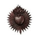 thumbnail image 2 of Adorno de pared de resina con forma de corazón para colgar en la pared, placa decorativa, gran regalo. Marrón, 2 of 9