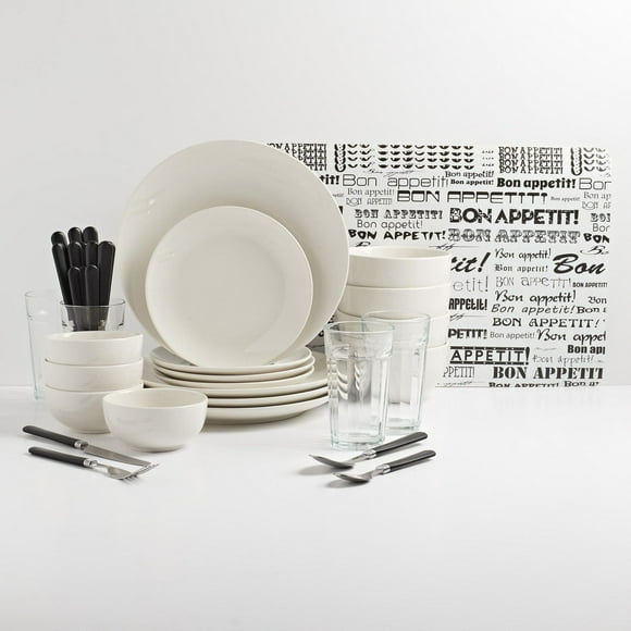Tabletops Gallery 40Pc Ensemble de vaisselle