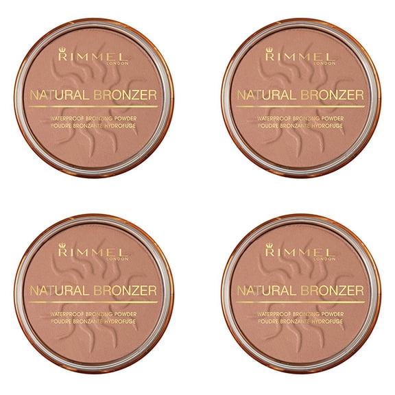 (4 Pack) Rimmel London Natural Bronzer - Sun Light, 0.49 Ounce