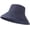 Dark Blue, variant on CoCopeaunts Classic Wide Brim Bucket Hat Women Summer Outdoor Travel Fisherman Hat Ladies Casual Sun Protection Beach Hats