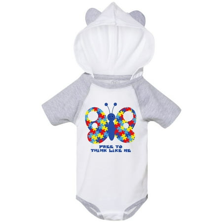 

Inktastic Autism Butterfly Gift Baby Boy or Baby Girl Bodysuit