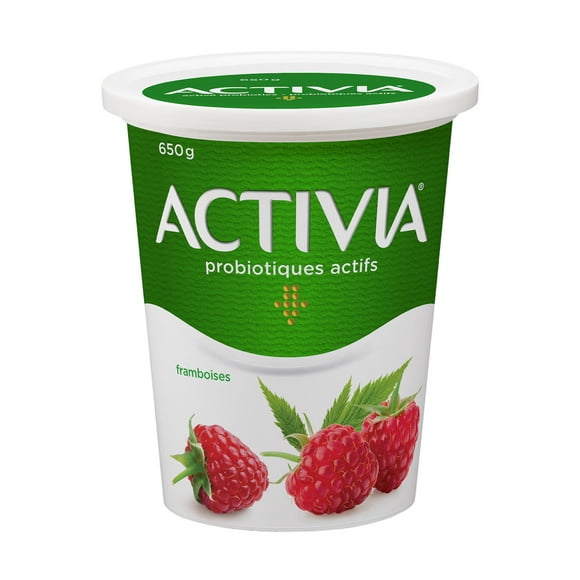 Activia Yogurt with Probiotics, Raspberry Flavour, 650g, 650g Yogurt Tub