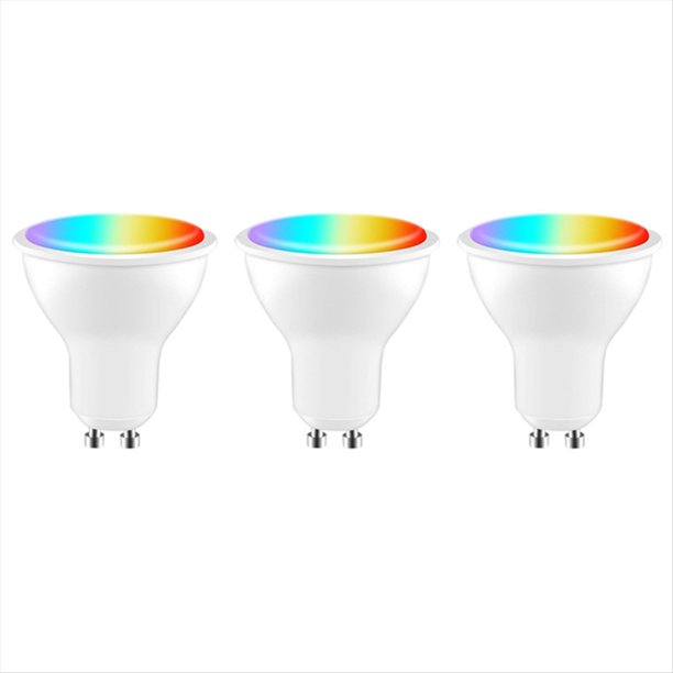 Bombilla LED Inteligente Tuya GU10 Regulable 5 W CA 200-240 V WIFI + Bluetooth Control de Aplicación Smart Life Funciona con Home 3 Piezas
