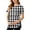 Black, variant on WAGUTH Maternity Nursing Tops for Women Plaid Print Breastfeeding Shirts Double Layer Short Sleeve Pregnancy T-Shirts for Moms,Black,S