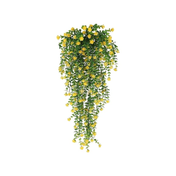 Christmas Decorations 2pcs Artificial Leaf Hanging Plant Home Decor Halloween Decorations Christmas Party Fireplace Decoration Fake Flower Hanging Basket Wall Hanging Decorations Excluding Baskets