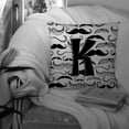 thumbnail image 3 of Carolines Treasures CJ2009-KPW1414 Letter K Moustache Initial Canvas Fabric Decorative Pillow  14Hx14W multicolor, 3 of 4
