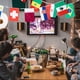 thumbnail image 4 of Polyester 32 países Bandera de cadena Bunting Bunting Pennant Banner, 4 of 6