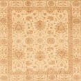 thumbnail image 1 of Ahgly Company Indoor Square Abstract Orange Oriental Area Rugs, 4' Square, 1 of 6
