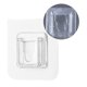 thumbnail image 5 of Worallymy Gancho de pared Soportes de almacenamiento de doble cara de plástico Colgador de pared autoadhesivo Soporte de pared impermeable para baño 1 par Worallymy JD735816370, 5 of 7