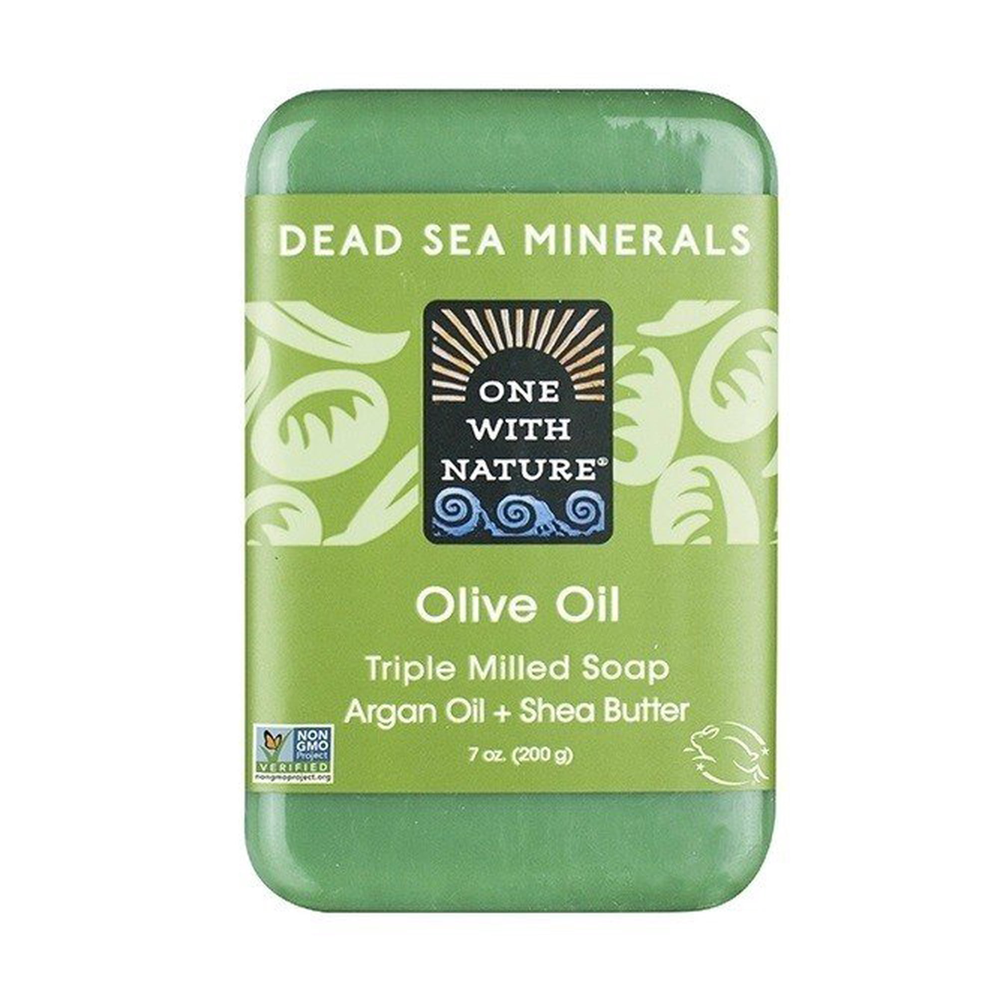 One With Nature Dead Sea Mineral Soap - Olive Oil | 7 oz Bars