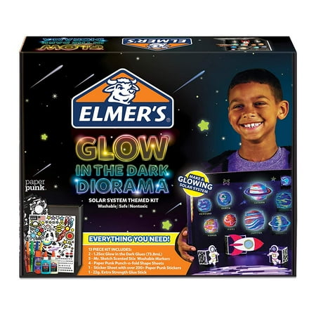 Elmers Glow In The Dark Solar System Diorama Kit Supplies