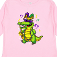 thumbnail image 4 of Inktastic Mardi Gras Party Alligator Boys or Girls Long Sleeve Toddler T-Shirt, 4 of 5