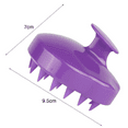 Purple Hair Scalp Exfoliating Massager Shampoo Brush Wet & Dry Shower