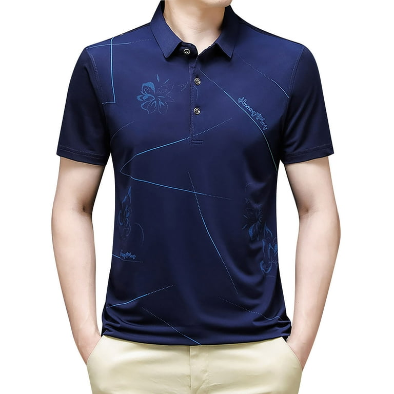 B91xZ Shirts For Men Men's Short Sleeve Shirts Regular Fit Casual