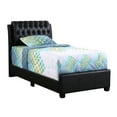 thumbnail image 3 of Glory Furniture Marilla Faux Leather Upholstered Twin Bed in Black, 3 of 8