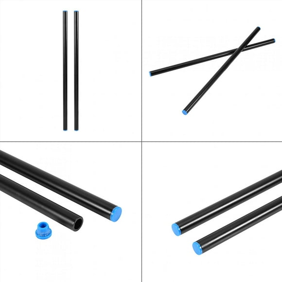 LAFGUR Acouto Camera Alloy Rod 40cm 15mm Follow Rig Cage Rod Rail System For Camera Camcorder O4EM(Pack Of 2)
