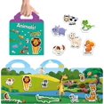 thumbnail image 3 of Reusable Sticker Book,animal Stickers,durable And Non-adhesive,window Clings For Kids,educational Stickers Toy For Kids Toddlers, 3 of 5