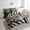 Black White, variant on 7 Piece 3D Leopard Bed In A Bag King,Grey Leopard Print Comforter Set,Animal Bedding Set,Jungle Cheetah Quilt with Flat Fitted Sheet,Wildlife Abstract Art Pillow Covers