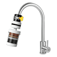 thumbnail image 1 of "Grifo Tradicional Con Rotación De 360° Y Purificador De Agua Belug, Plata ", 1 of 5