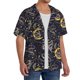 thumbnail image 2 of Balery Snake Sleep Camisa Casual de Manga Corta con Botones para Hombre, Texturizada, Estilo Cubano, para Playa, Verano-X-Large, 2 of 5