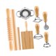 thumbnail image 3 of Kit de herramientas para hacer pasta con mango de madera para hacer ñoquis y repostería casera. 9 piezas, 3 of 9