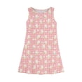 thumbnail image 3 of LTTVQM Girls Easter Dress 2026 Rabbit Egg Graphic Cute Sleeveless Sundresses Comfortable Crew Neck Midi Dress Lightweight A-Line Dresses Pink 5-6 Years, 3 of 5