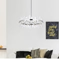 thumbnail image 3 of Serena 32 inch crystal round chandelier in satin gold, 3 of 7