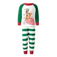 thumbnail image 2 of Family Christmas Pajamas Matching Set, Dog Print Long-Sleeve Tops with Striped Pants Sleepwear Set for Adult, Kid, Baby, Dog, 2 of 10