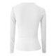 thumbnail image 4 of MHFRRA Camiseta Básica Acanalada de Manga Larga con Cuello Redondo y Corte Ajustado, Elástica, para Uso Informal y En Capas, de Tejido Suave y Cómodo. Blanco, 4 of 4
