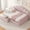 Pink, variant on Harper & Bright Designs Full Size Daybed with Storage, Velvet Upholstered Sofa Bed with 2 Drawers, Modern Day Bed Frame with Shell Shaped Backrest, Pink