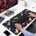 thumbnail image 2 of Long Mouse Pads for Desk,Space Dinosaur Pattern Desk Mats on Top Of Desks, Desk Mouse Pad Extra Large with 3mm Non-Slip Base and Stitched Edge for Gaming,Office,Work,Home 31.5"x15.7", 2 of 6
