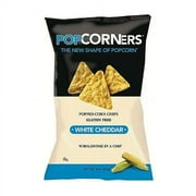 Popcorners Chips Popped Corn White Cheddar Snack Chips Large Bag 5 oz
