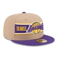 thumbnail image 3 of Men's New Era Tan/Purple Los Angeles Lakers 2024 NBA Draft 59FIFTY Fitted Hat, 3 of 6