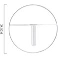 thumbnail image 5 of Metal Frame Round Hanging Planter Test Tube Flower Bud Vase Terrarium Container Flower Pot Holder Home Decor (White), 5 of 5