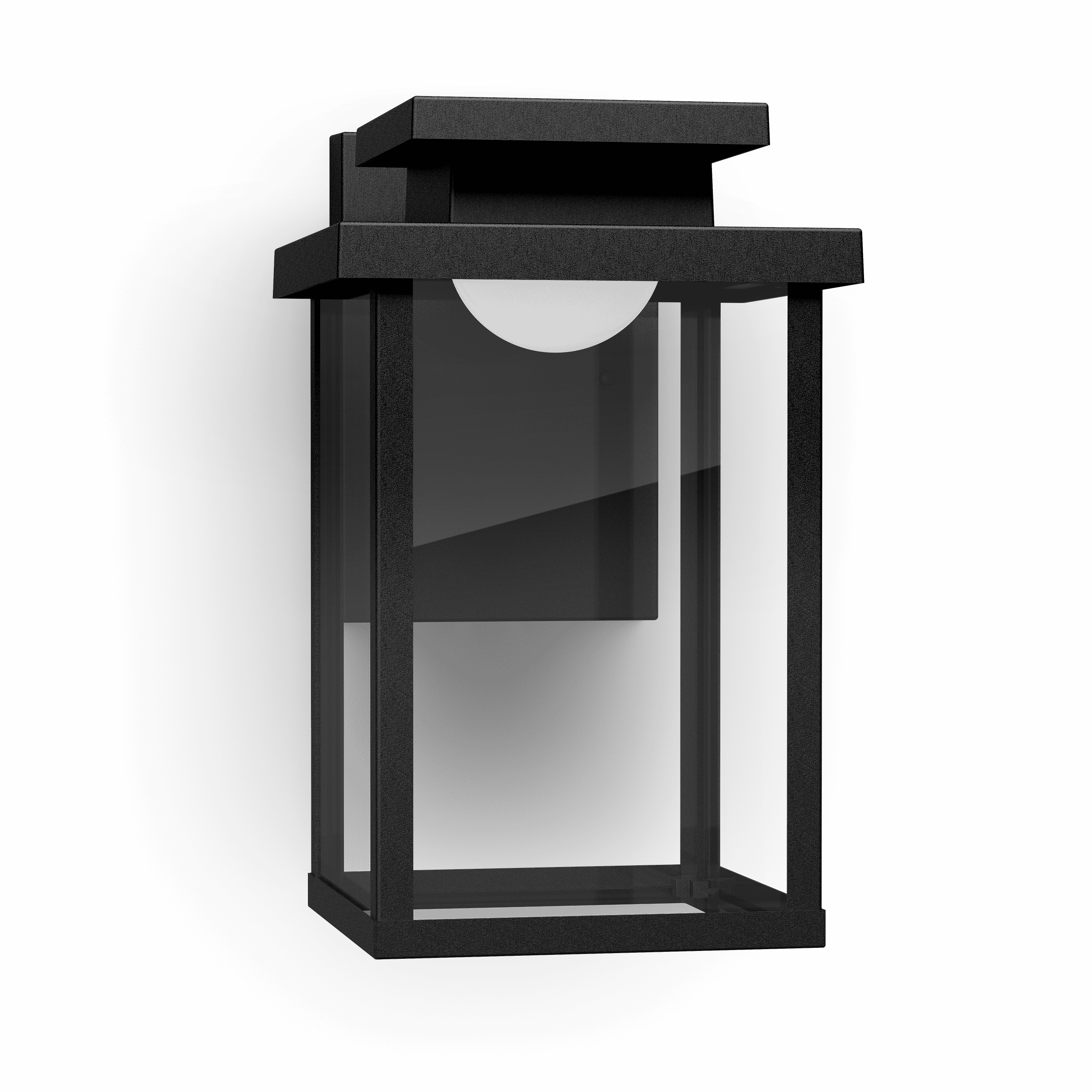 Philips LED 50-Watt Outdoor Rectangular Wall Lantern, Bright White Dimmable, Mounting Plate (1-Pack)