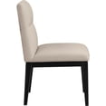 thumbnail image 5 of Meridian Furniture Adrian Taupe Vegan Leather Dining Side Chair (Set of 2), 5 of 11