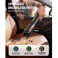 thumbnail image 5 of Fanttik V8 Mate Cordless Car Vacuum, Portable Mini Vacuum with 13000pa Suction Power, 2 Suction Modes, Type-C Charge, Handheld Vacuum for Car, Small Tasks, Keyboards, Office Desk (Black), 5 of 8