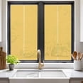 thumbnail image 3 of Pure Yellow Window Privacy Film, Simple Solid Color Static Cling UV Sun Blocking Tint Film Heat Control Windows Films for Bedroom Bathroom, Window Stickers 17.7"x39.3", 3 of 8