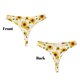thumbnail image 3 of Balery European-style Pattern Sunflower A Tangas de Algodón para Mujer con Estampado – Ropa Interior Sexy, Transpirable, G-string-X-Large, 3 of 6