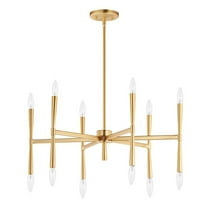 24626SBR Maxim Lighting Rome - 12 Light Chandelier-Satin Brass Finish