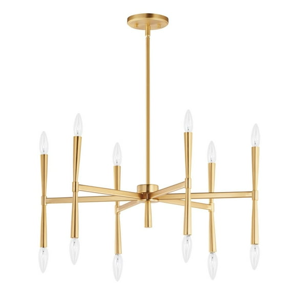 24626SBR Maxim Lighting Rome - 12 Light Chandelier-Satin Brass Finish